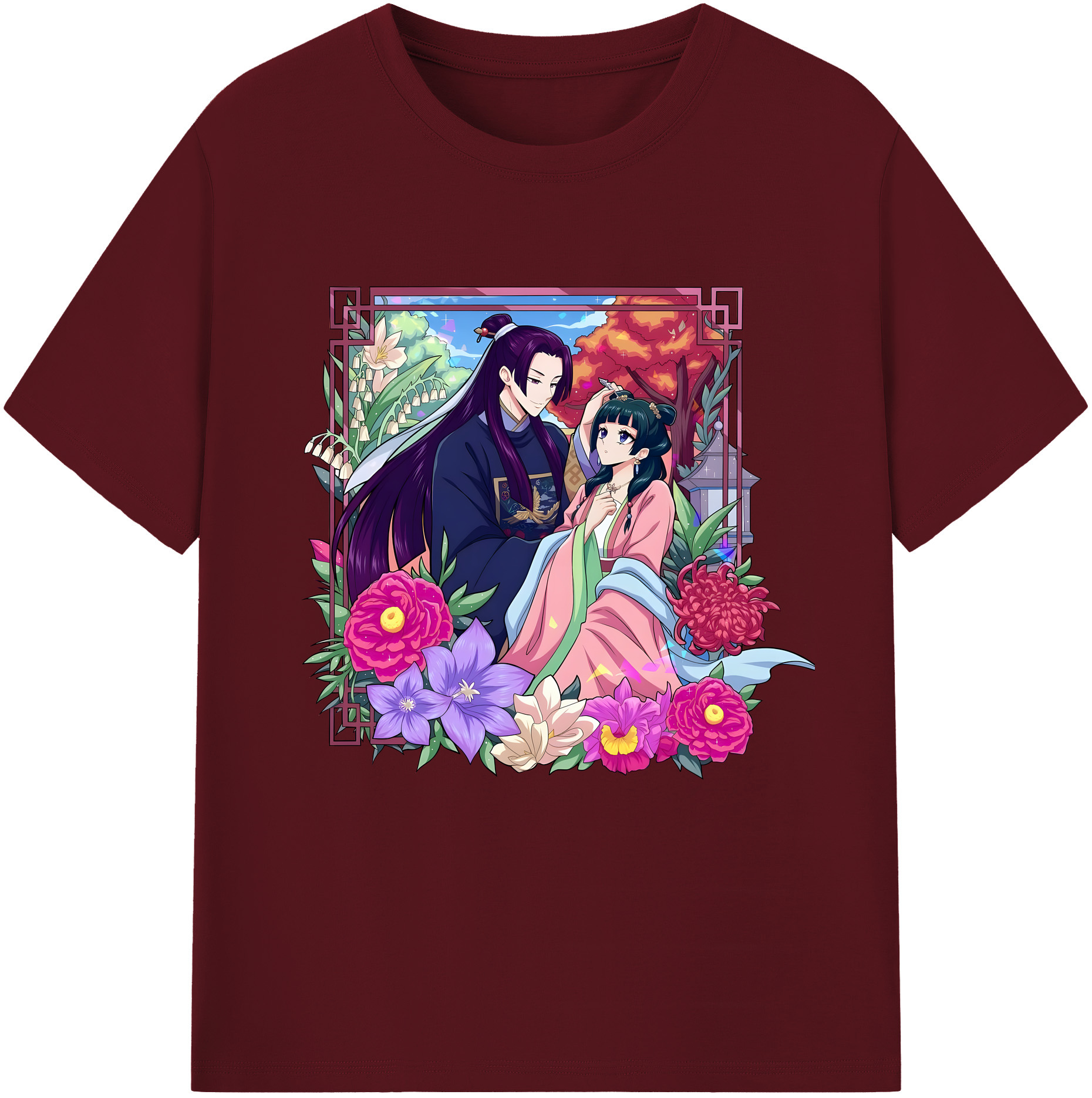 （画像用） 薬屋のひとりごと The Apothecary Diaries 綿100％半袖Tシャツ（フロントプリント）